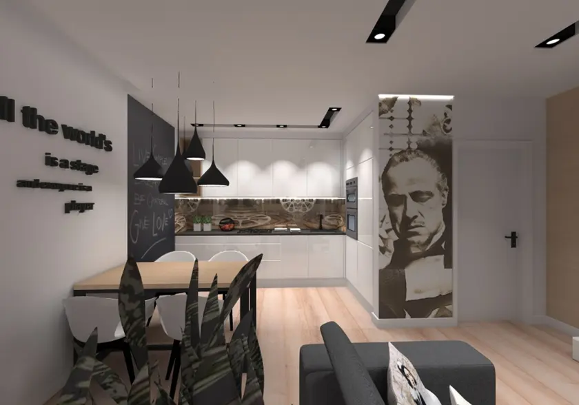 Apartament Filmowy Warszawa – projekty, zdjęcie 7 | ArtStudio2