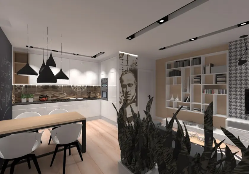 Apartament Filmowy Warszawa – projekty, zdjęcie 6 | ArtStudio2