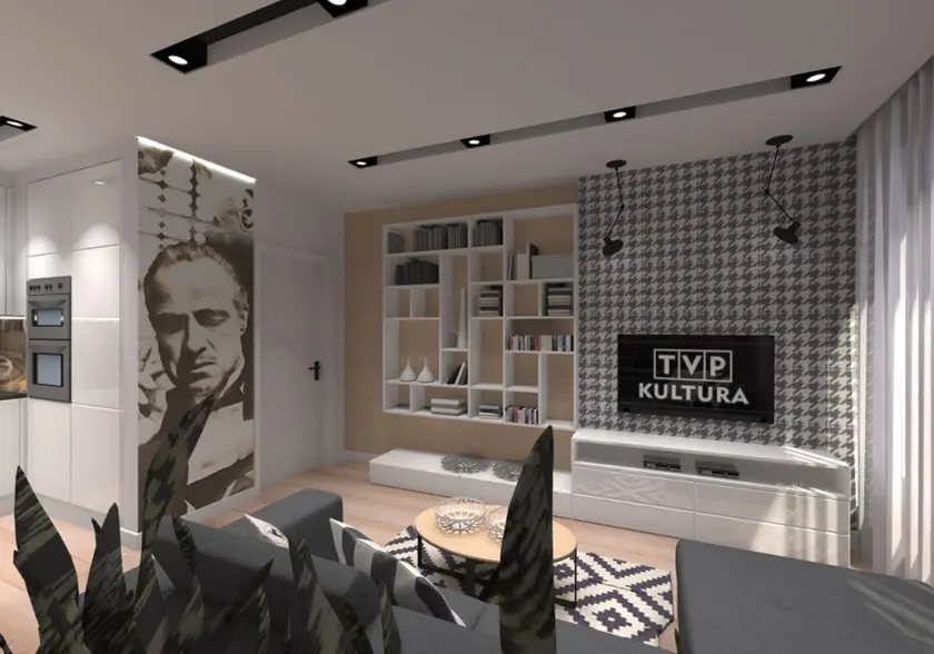 Apartament Filmowy Warszawa – projekty, zdjęcie 5 | ArtStudio2